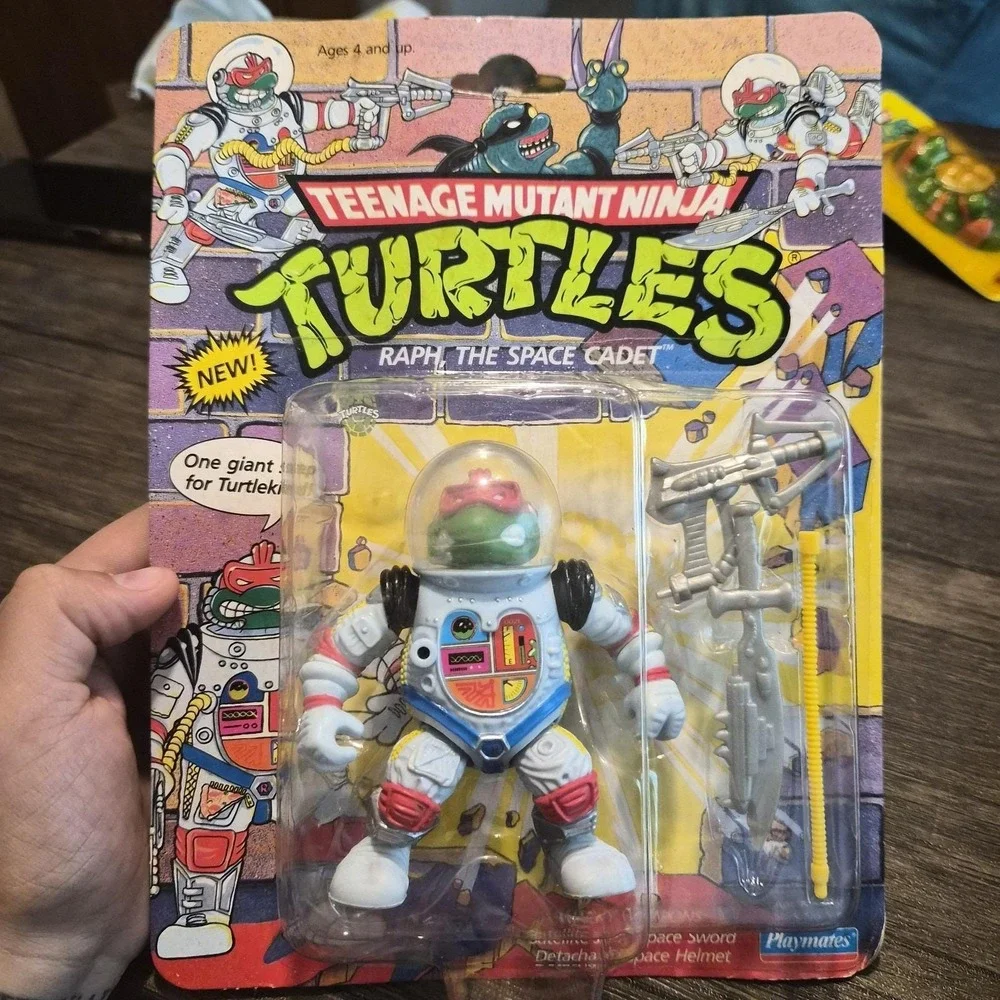 Rare 1990 TMNT Raph the Space Cadet MOC Vintage Playmates Teenage Mutant...